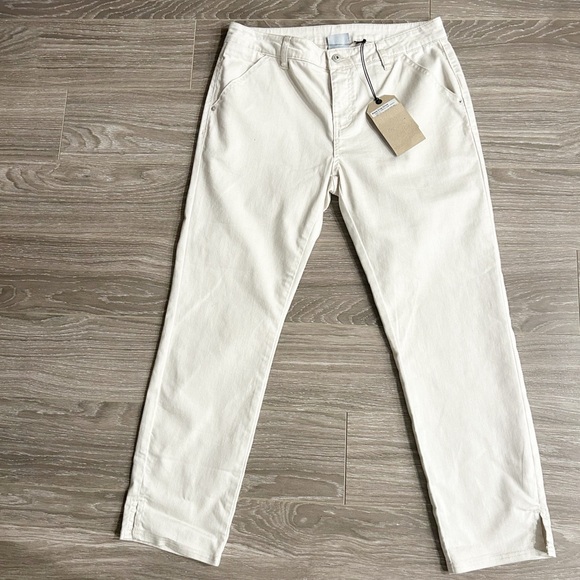 Prana Kayla Crop Chino Pant Organic Cotton Blend Size 8 NEW - Picture 1 of 11